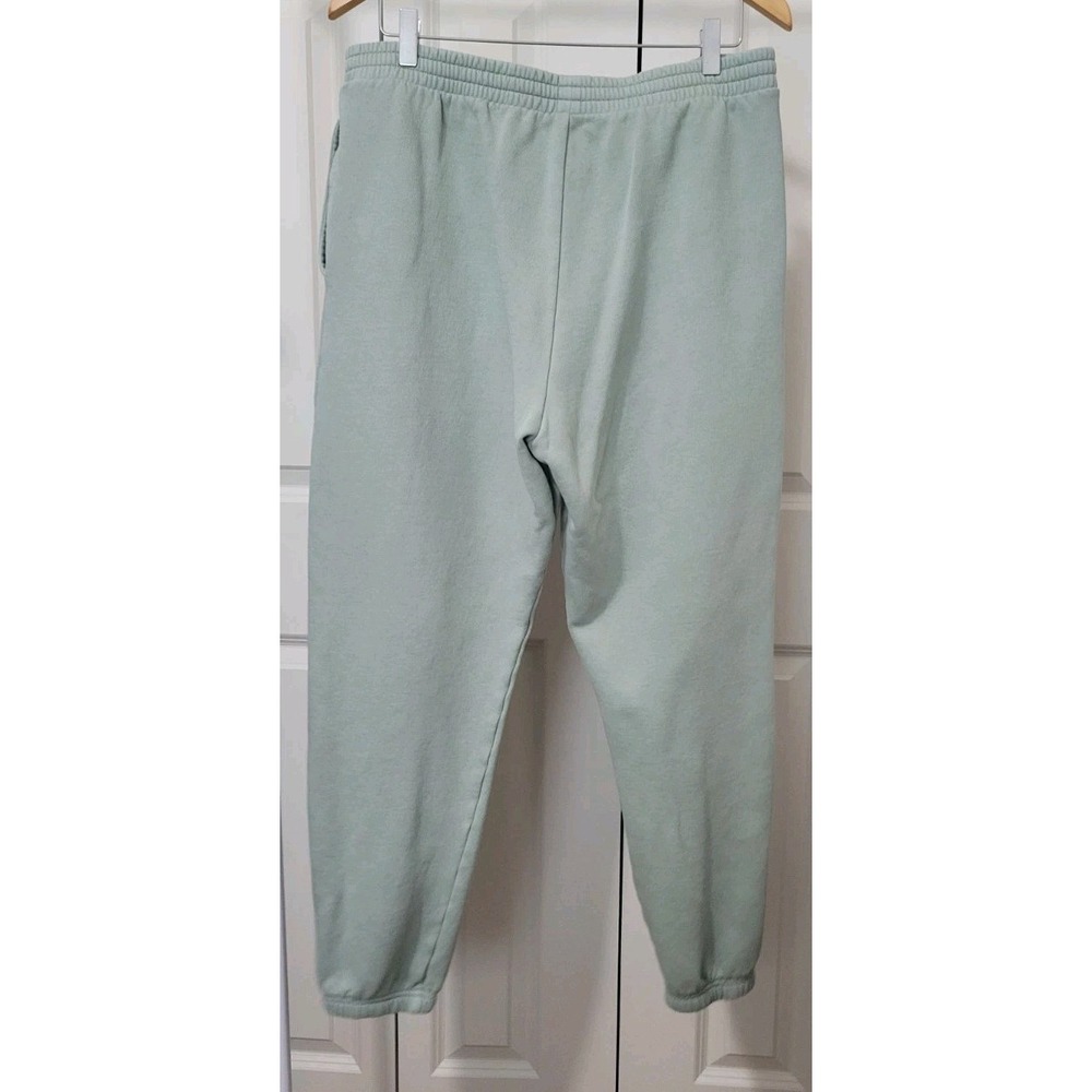 VICTORIA'S SECRET PINK Green Jogger Pocket Drawstring Sweatpants Size L - Picture 4 of 6